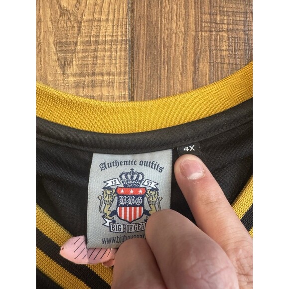 ASU Hornets Big Boy Gear Jersey Size 4XL #67 Black And Yellow Throwbacks Jersey - Picture 5 of 5